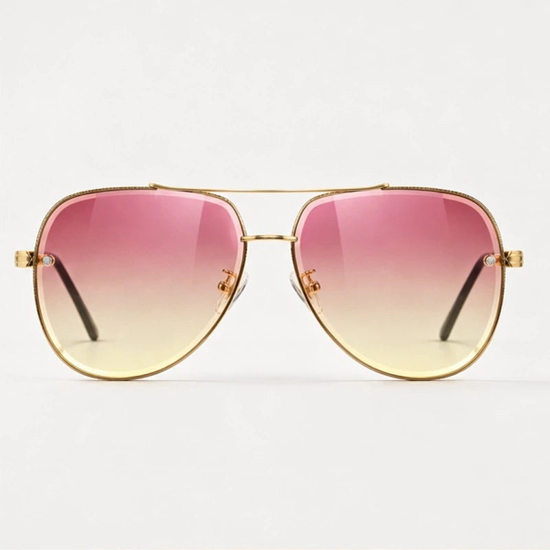 Merrin Oversized Aviator Shades - Blush - sunglasses - Eric Muller - Image 2