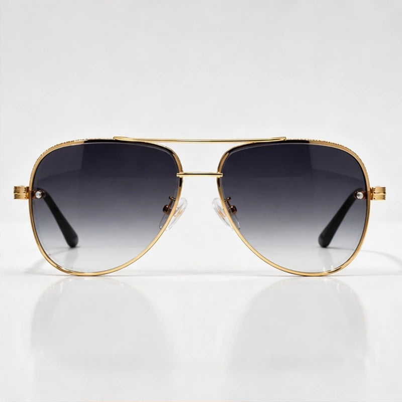 Merrin Oversized Aviator Shades - Crimson - sunglasses - Eric Muller - Image 2