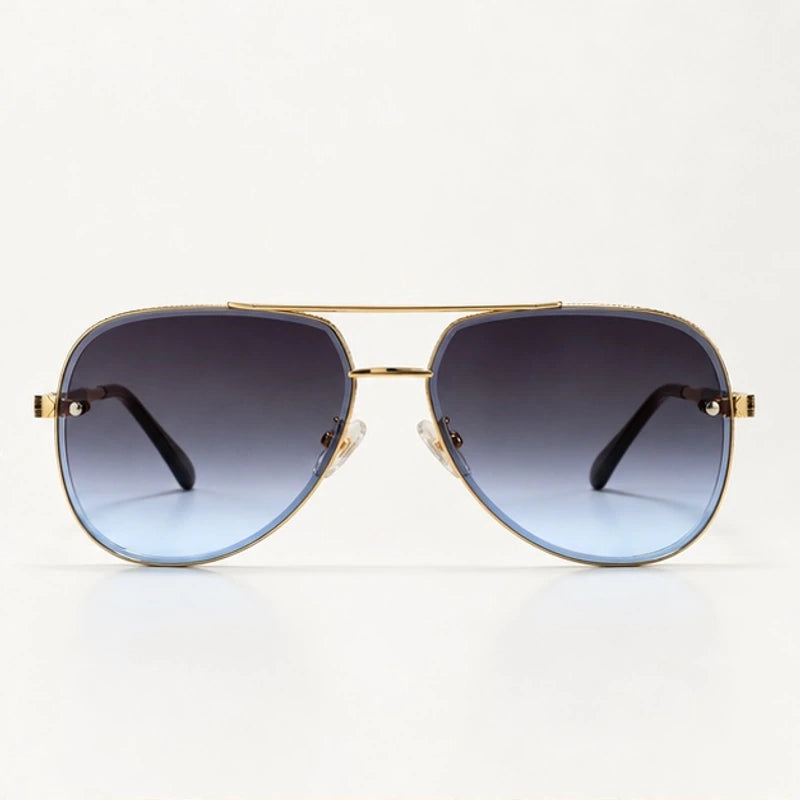 Merrin Oversized Aviator Shades - Steel - sunglasses - Eric Muller - Image 2