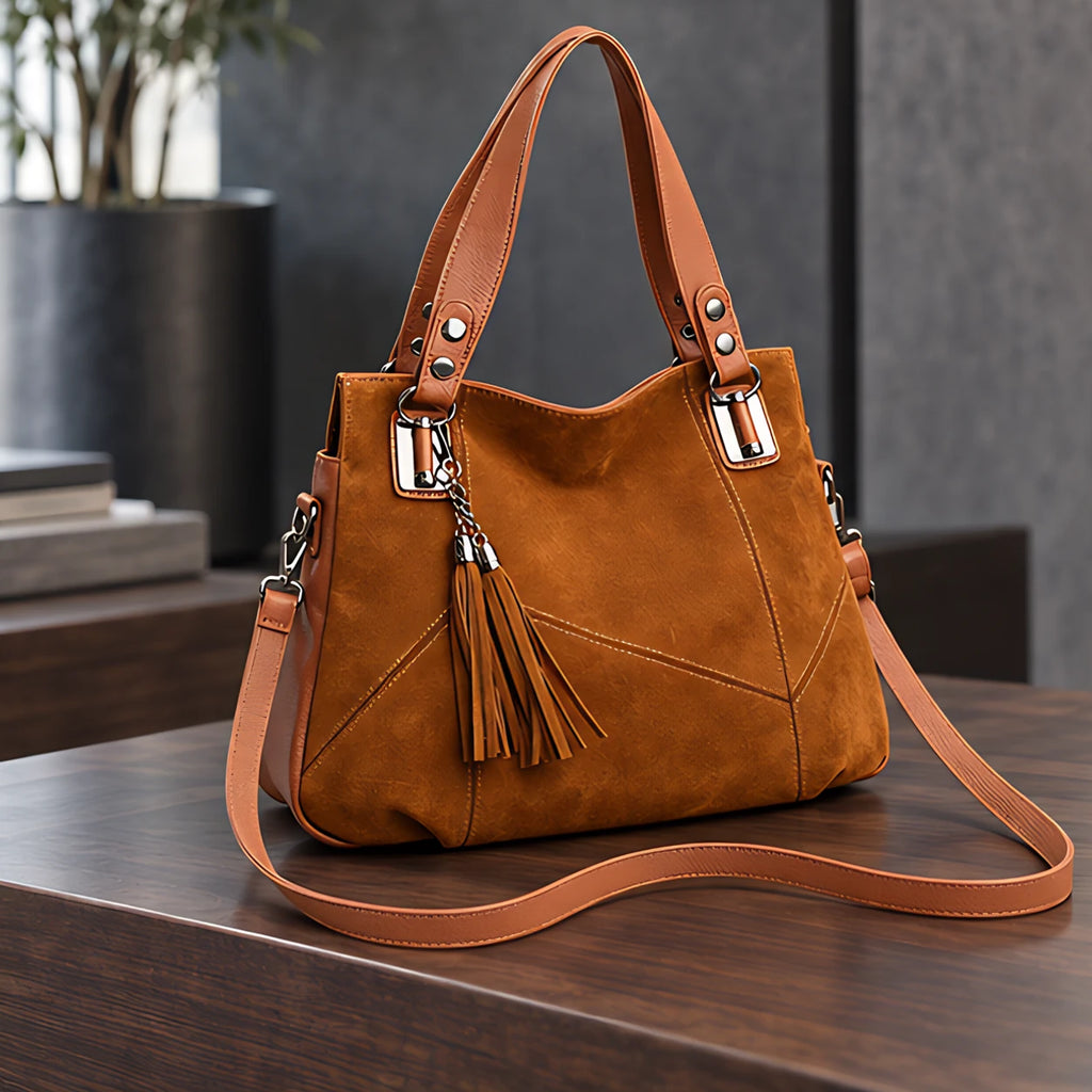 Mireya Women's Leather Shoulder Bag - Brown - Bags & Accessories > Handbags > Leather Handbags - Eric Muller - Image 2