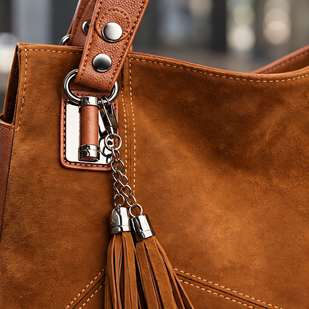 Mireya Women's Leather Shoulder Bag - Brown - female - Eric Muller - Image 3