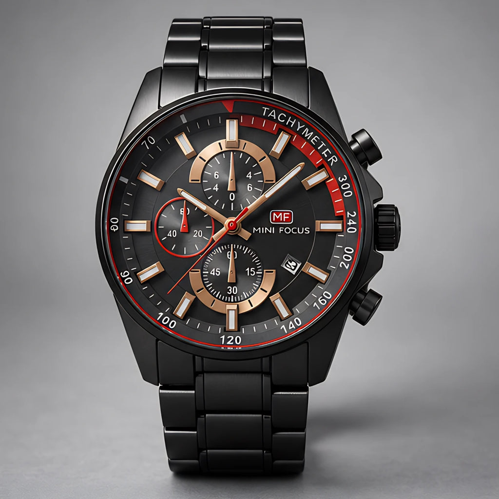 Montford Men's Quartz Chronomaster Watch 39mm - Midnight - Accessories > Watches > Chronograph Watches - Eric Muller - Image 2