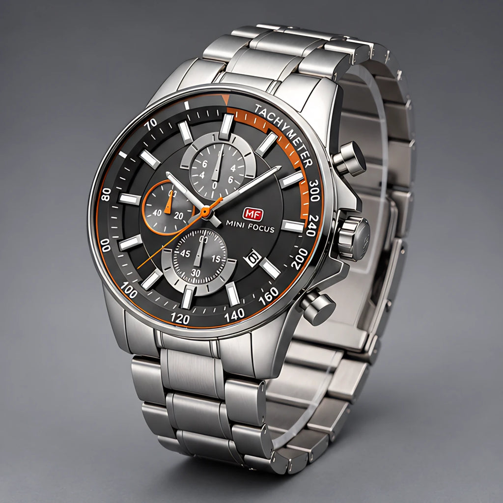 Montford Men's Quartz Chronomaster Watch 39mm - Silver - Accessories > Watches > Chronograph Watches - Eric Muller - Image 1