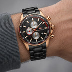 Montford Men's Quartz Chronomaster Watch 39mm - Midnight Rose Gold - male - Eric Muller - Image 3