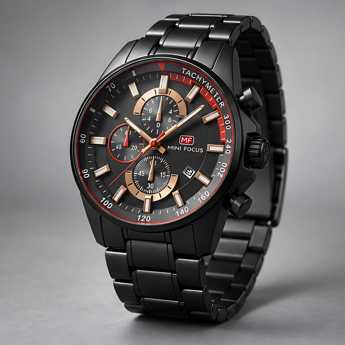 Montford Men's Quartz Chronomaster Watch 39mm - Midnight - Accessories > Watches > Chronograph Watches - Eric Muller - Image 1