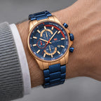 Montford Men's Quartz Chronomaster Watch 39mm - Royal Blue - male - Eric Muller - Image 3