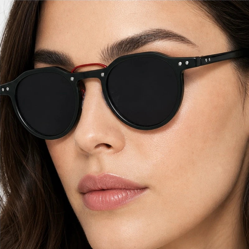 Nara Retro Shades - Black Red - acetate frame - Eric Muller - Image 4
