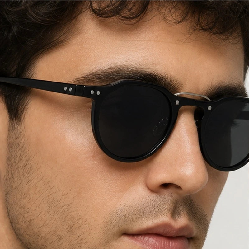 Nara Retro Shades - Black Gray - retro sunglasses - Eric Muller - Image 3