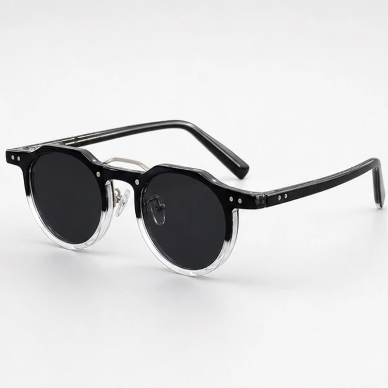 Nara Retro Shades - Black Silver - Sunglasses - Eric Muller - Image 1