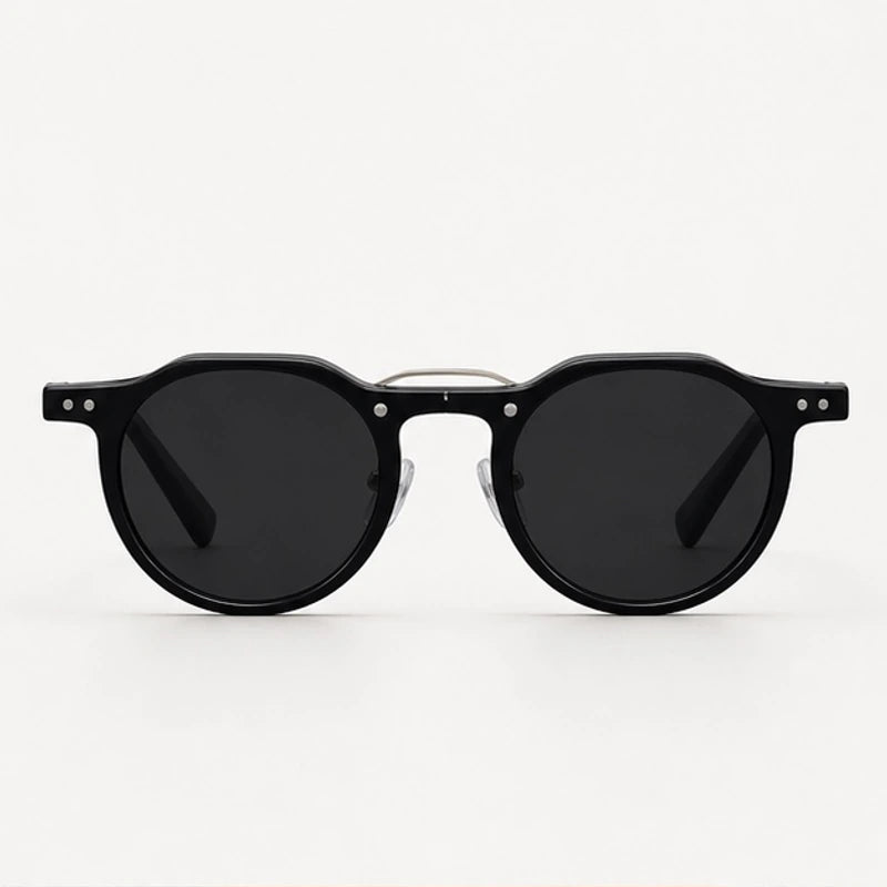 Nara Retro Shades - Black Gray - sunglasses - Eric Muller - Image 2
