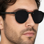 Nara Retro Shades - Black Red - retro sunglasses - Eric Muller - Image 3