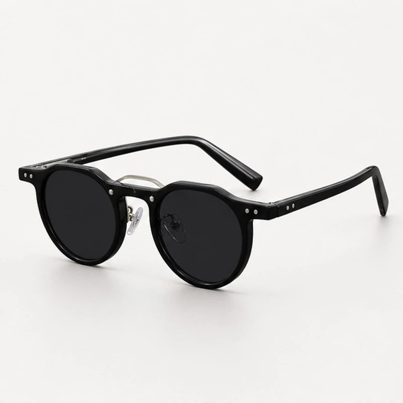 Nara Retro Shades - Black Gray - Sunglasses - Eric Muller - Image 1