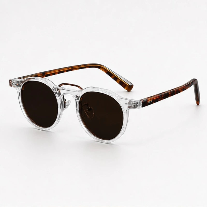 Nara Retro Shades - Clear Brown - Sunglasses - Eric Muller - Image 1