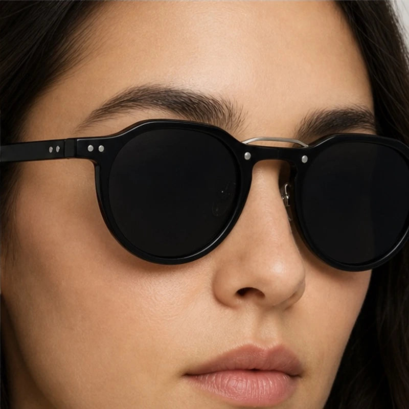 Nara Retro Shades - Black Gray - acetate frame - Eric Muller - Image 4