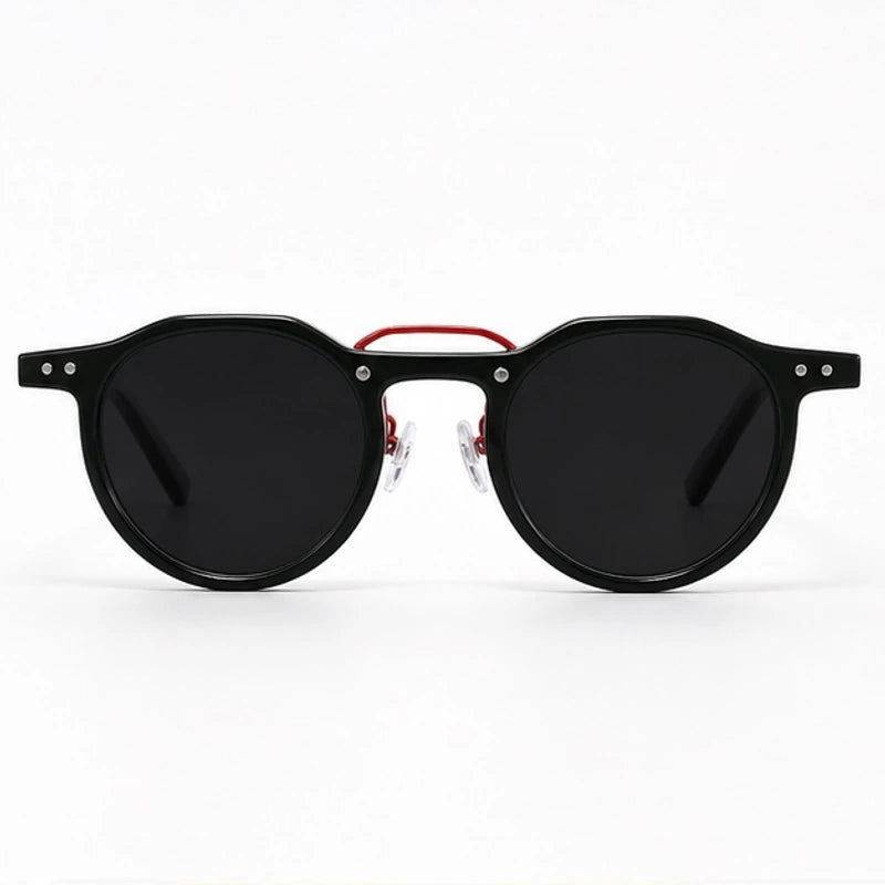 Nara Retro Shades - Black Red - sunglasses - Eric Muller - Image 2