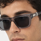 Nevra Rectangular Shades - Ash - rectangular sunglasses - Eric Muller - Image 3