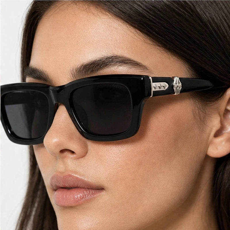 Nevra Rectangular Shades - Noir - acetate frame - Eric Muller - Image 4