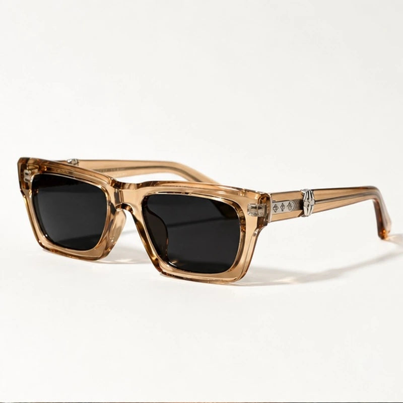 Nevra Rectangular Shades - Champagne - Sunglasses - Eric Muller - Image 1