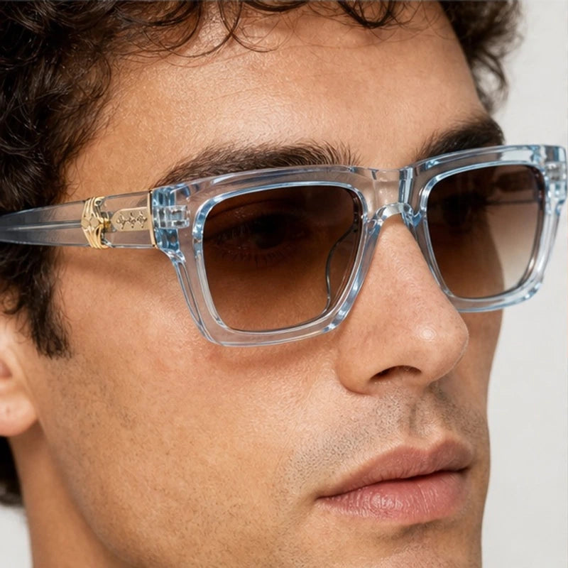 Nevra Rectangular Shades - Glacier - rectangular sunglasses - Eric Muller - Image 3