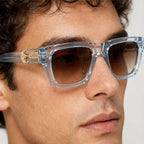 Nevra Rectangular Shades - Glacier - rectangular sunglasses - Eric Muller - Image 3