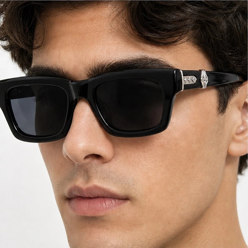 Nevra Rectangular Shades - Noir - rectangular sunglasses - Eric Muller - Image 3