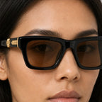 Nevra Rectangular Shades - Onyx - acetate frame - Eric Muller - Image 4