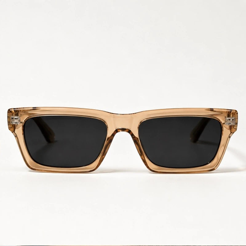 Nevra Rectangular Shades - Champagne - sunglasses - Eric Muller - Image 2
