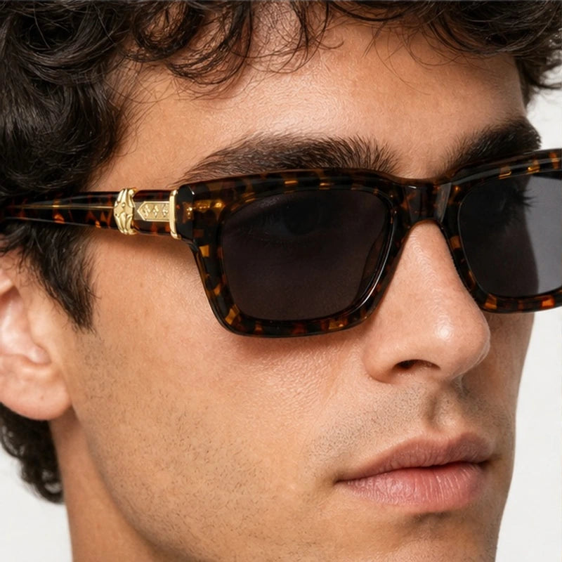 Nevra Rectangular Shades - Havana - rectangular sunglasses - Eric Muller - Image 3