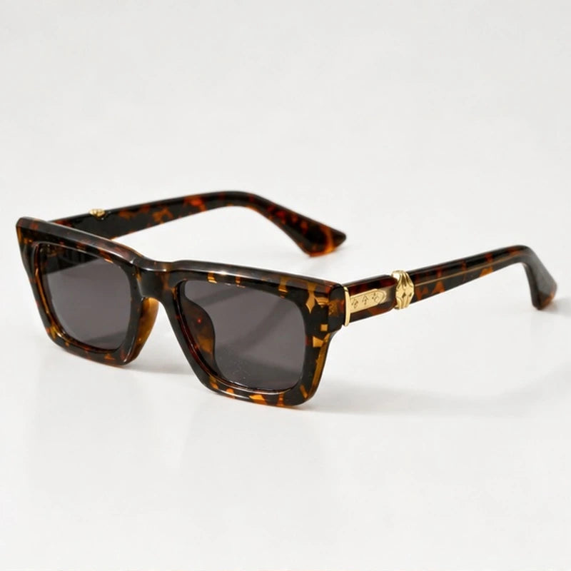 Nevra Rectangular Shades - Havana - Sunglasses - Eric Muller - Image 1
