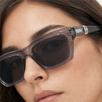 Nevra Rectangular Shades - Ash - acetate frame - Eric Muller - Image 4