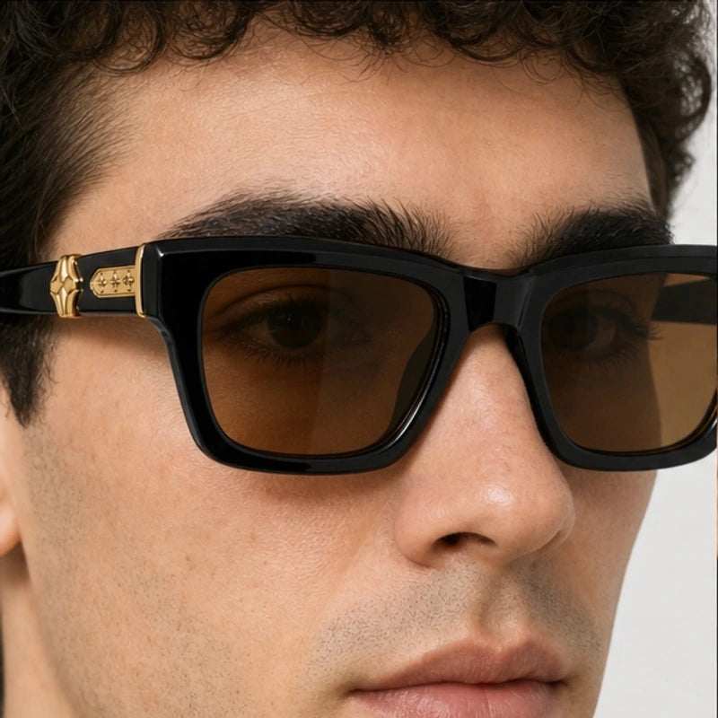 Nevra Rectangular Shades - Onyx - rectangular sunglasses - Eric Muller - Image 3