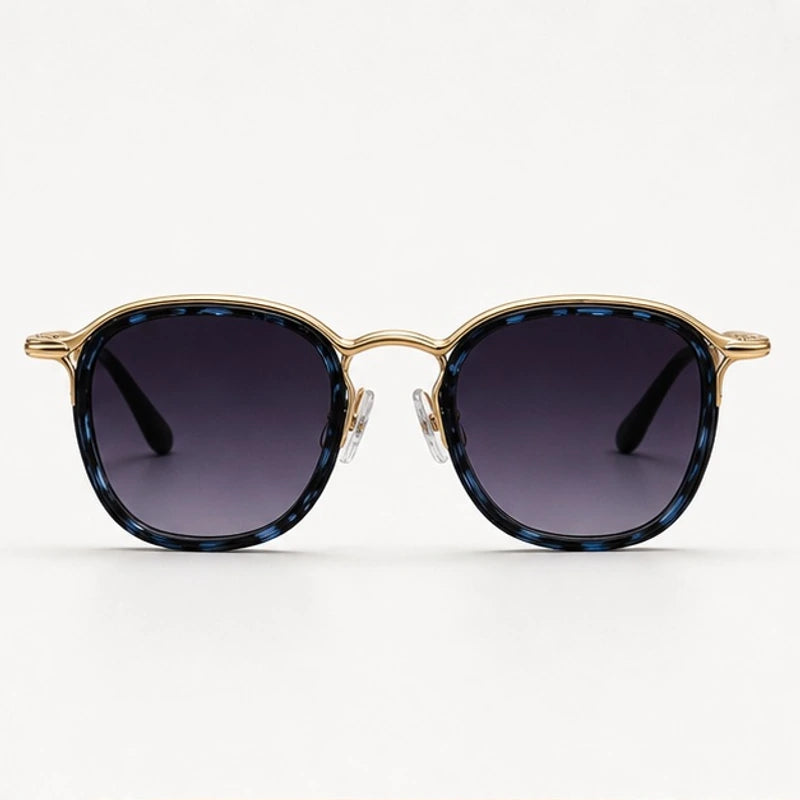 Nico Metal Shades - Blue Leopard - sunglasses - Eric Muller - Image 2