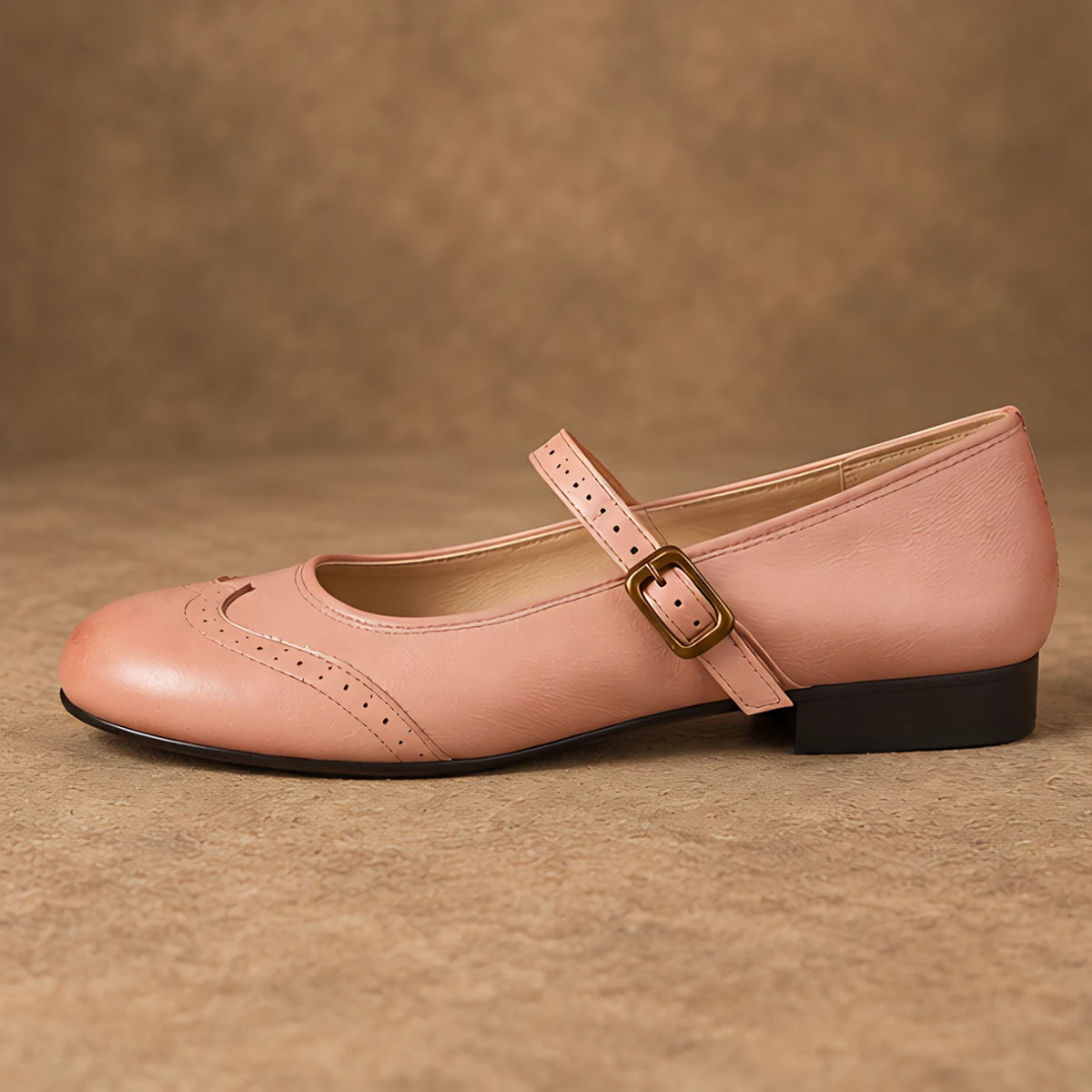 Nina Women's Low-Heel Leather Flats - Pink - female - Eric Muller - Image 3