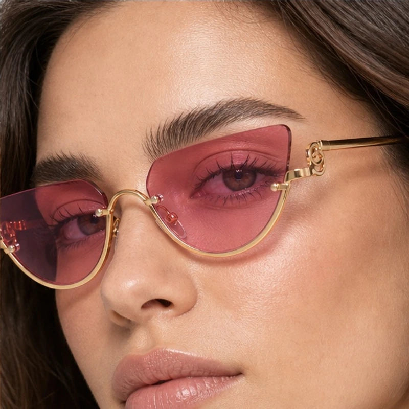 Noelle Sculpted Cat-Eye Shades - Petal - cat-eye sunglasses - Eric Muller - Image 3