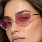 Noelle Sculpted Cat-Eye Shades - Petal - cat-eye sunglasses - Eric Muller - Image 3