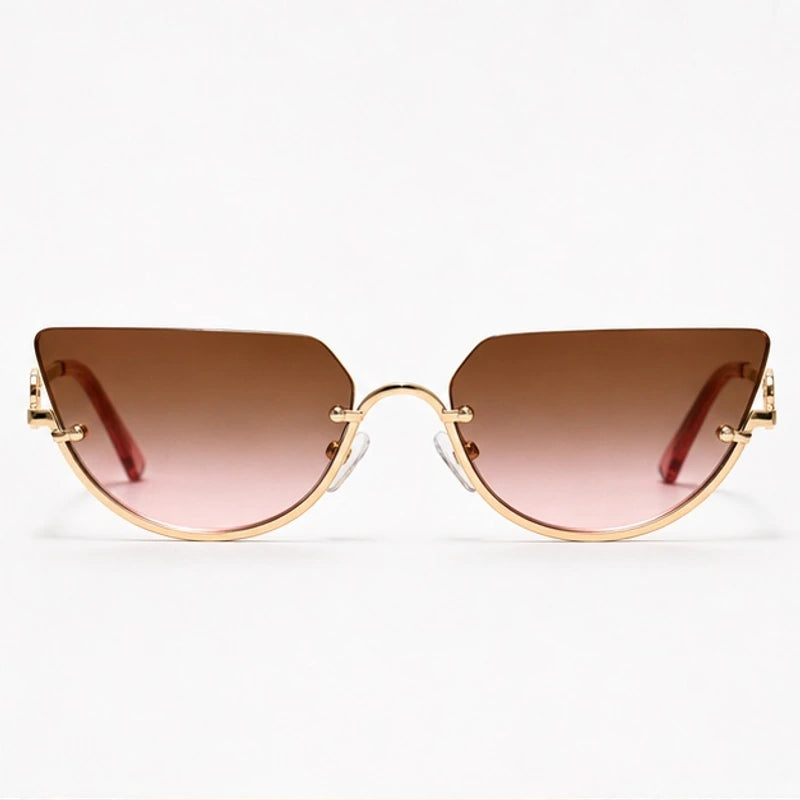 Noelle Sculpted Cat-Eye Shades - Sienna - sunglasses - Eric Muller - Image 2
