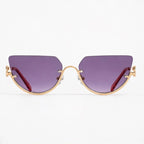 Noelle Sculpted Cat-Eye Shades - Iris - sunglasses - Eric Muller - Image 2