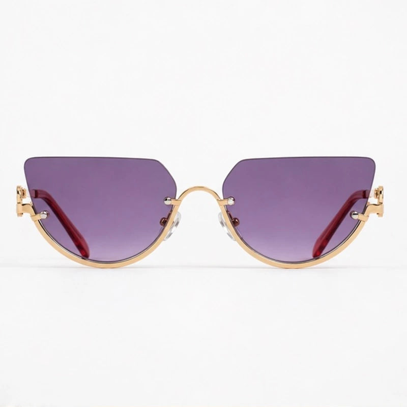 Noelle Sculpted Cat-Eye Shades - Iris - sunglasses - Eric Muller - Image 2