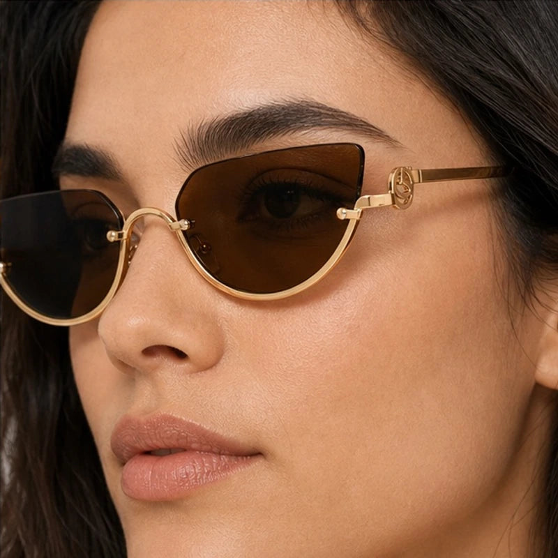 Noelle Sculpted Cat-Eye Shades - Resin - cat-eye sunglasses - Eric Muller - Image 3