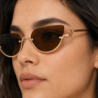 Noelle Sculpted Cat-Eye Shades - Resin - cat-eye sunglasses - Eric Muller - Image 3