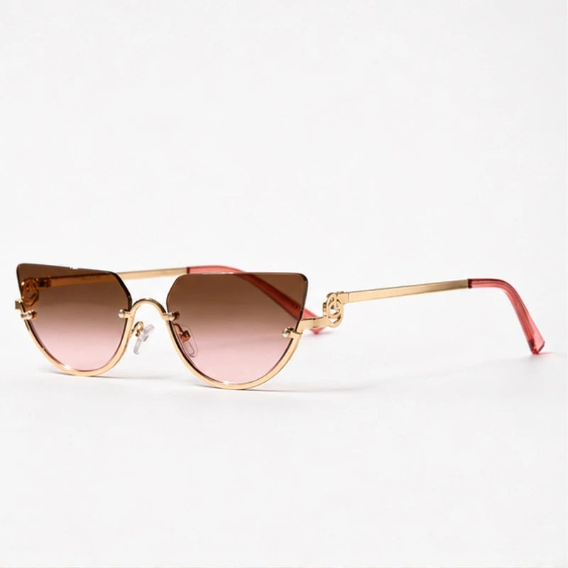 Noelle Sculpted Cat-Eye Shades - Sienna - Sunglasses - Eric Muller - Image 1