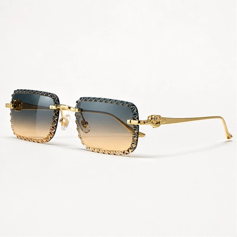 Nolan Rimless Rectangle Shades - Dusk - Sunglasses - Eric Muller - Image 1