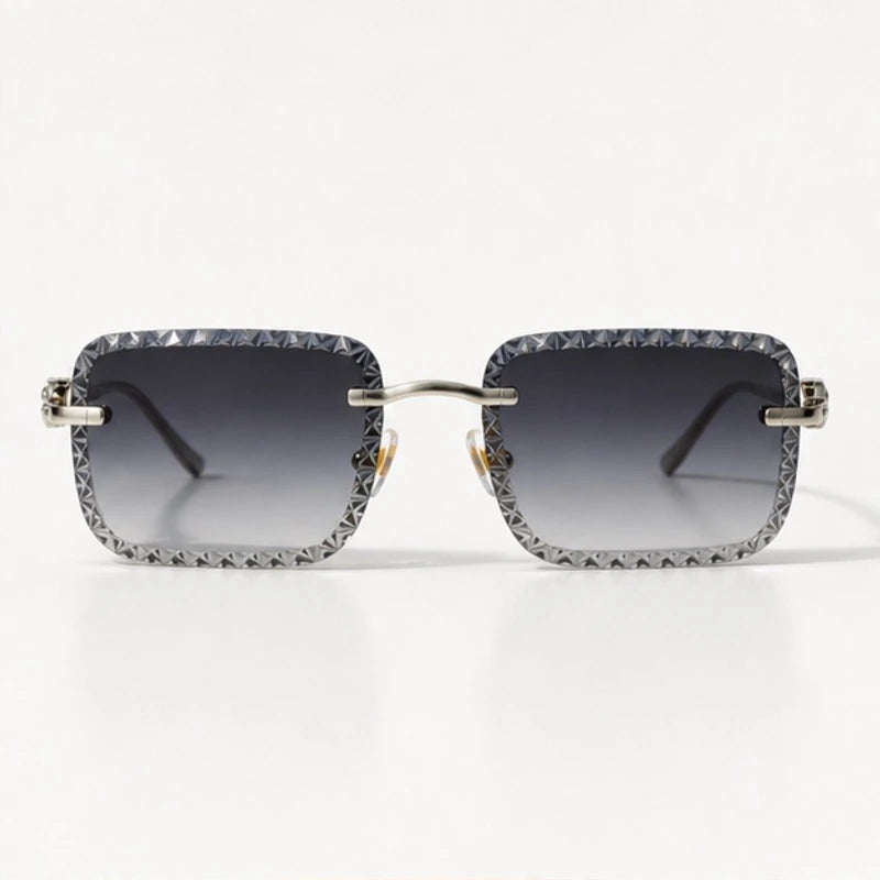 Nolan Rimless Rectangle Shades - Slate - sunglasses - Eric Muller - Image 2