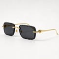 Nolan Rimless Rectangle Shades - Onyx - Sunglasses - Eric Muller - Image 1