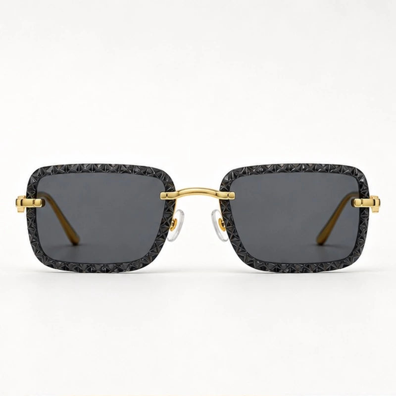 Nolan Rimless Rectangle Shades - Onyx - sunglasses - Eric Muller - Image 2