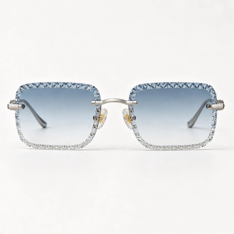 Nolan Rimless Rectangle Shades - Glacier - sunglasses - Eric Muller - Image 2