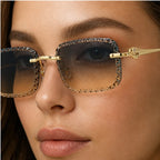 Nolan Rimless Rectangle Shades - Dusk - rimless sunglasses - Eric Muller - Image 3