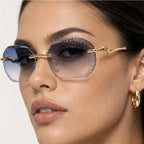 Oricco Rimless Shades - Slate - rimless sunglasses - Eric Muller - Image 3
