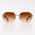 Oricco Rimless Shades - Amber - sunglasses - Eric Muller - Image 2