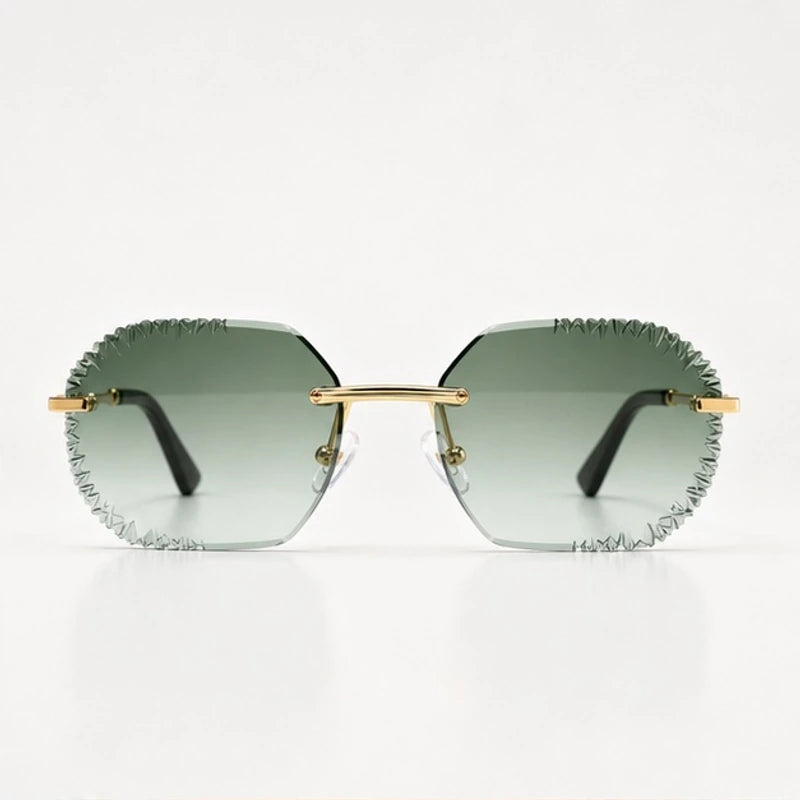 Oricco Rimless Shades - Sage - sunglasses - Eric Muller - Image 2